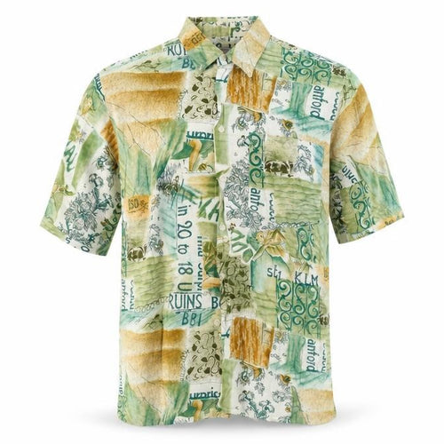 Silverstone Men’s Multicoloured Cotton Hawaiian Shirt M 39in Short Sleeve