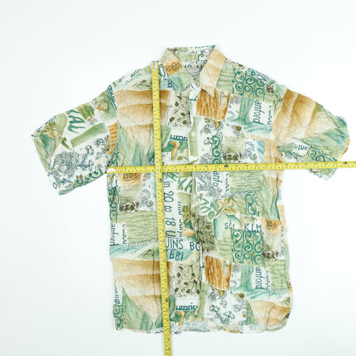 Silverstone Men’s Multicoloured Cotton Hawaiian Shirt M 39in Short Sleeve