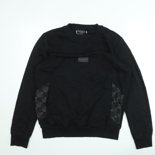 McKenzie Men's Black L Pullover Crew Neck Sweatshirt