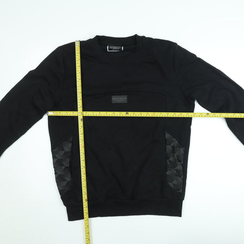 McKenzie Men's Black L Pullover Crew Neck Sweatshirt