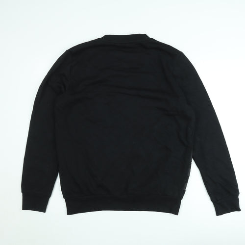 McKenzie Men's Black L Pullover Crew Neck Sweatshirt