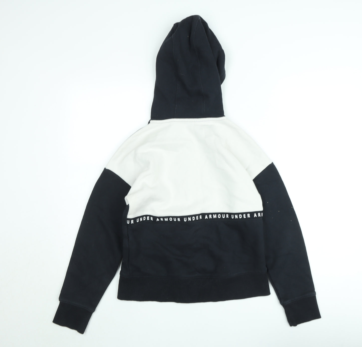 Under Armour Boys Black XS Full Zip Hooded Sports Jacket