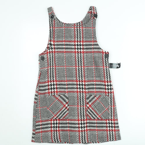 Dunnes Stores Teens Multicoloured Check Pinafore Dress 2-3 Years