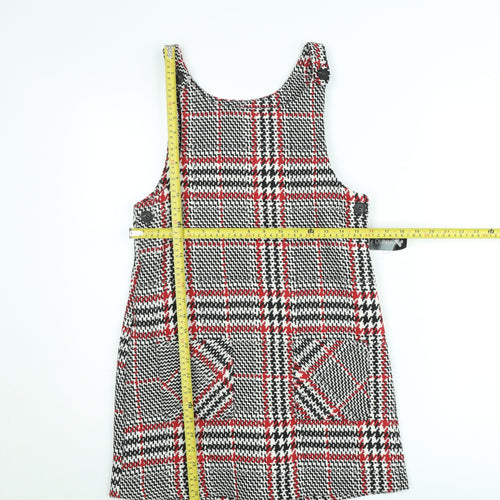 Dunnes Stores Teens Multicoloured Check Pinafore Dress 2-3 Years