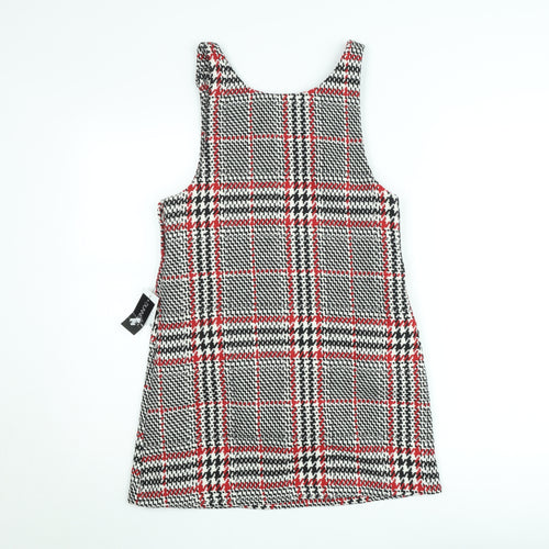 Dunnes Stores Teens Multicoloured Check Pinafore Dress 2-3 Years