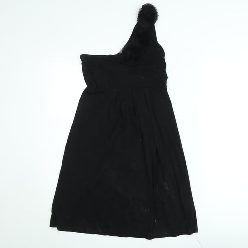 b.p.c. Bonprix Women’s Black One Shoulder A-Line Dress Size 8