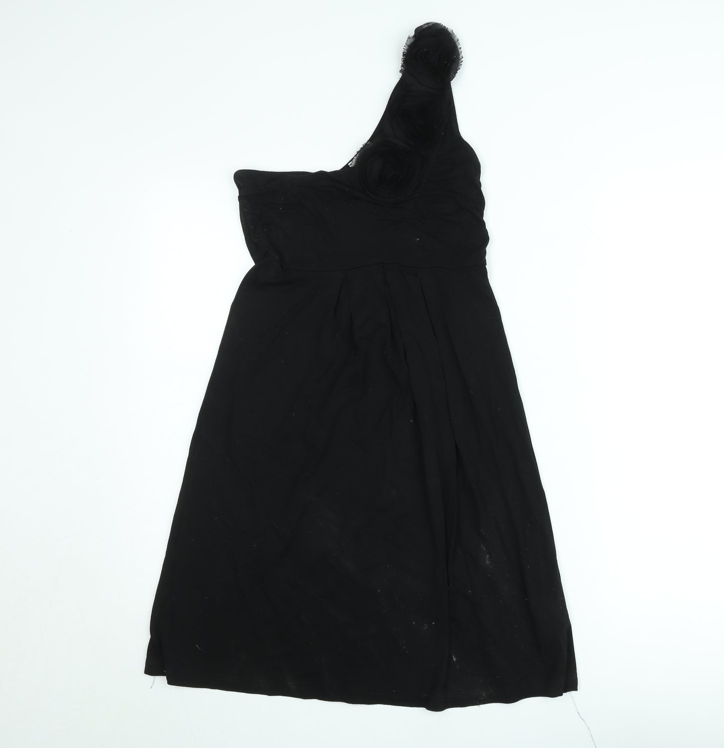b.p.c. Bonprix Women’s Black One Shoulder A-Line Dress Size 8