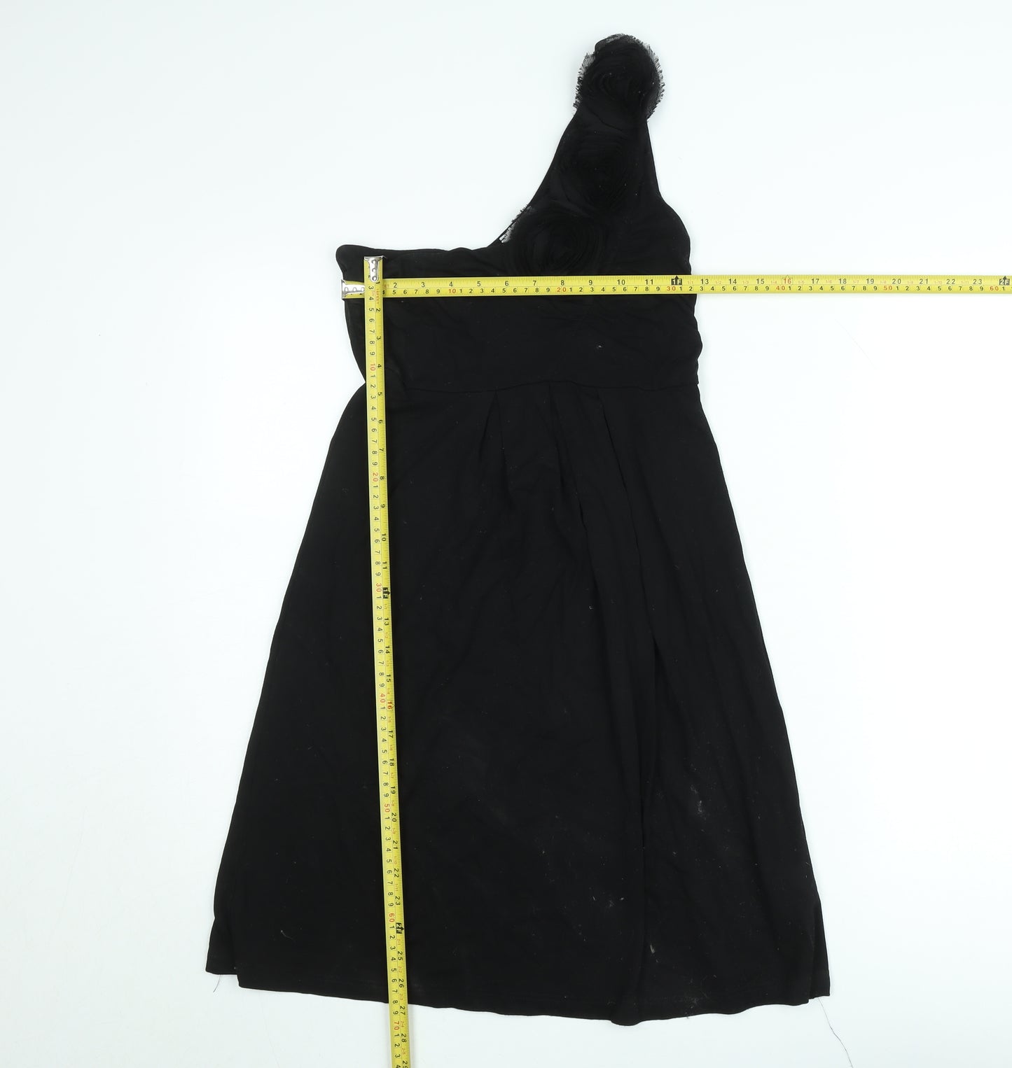b.p.c. Bonprix Women’s Black One Shoulder A-Line Dress Size 8