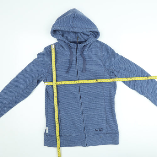 Peter Storm Men's Blue Hooded Full Zip Fleece Jacket Size S