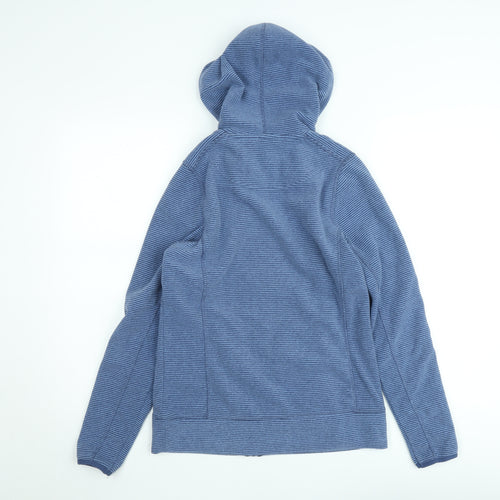 Peter Storm Men's Blue Hooded Full Zip Fleece Jacket Size S
