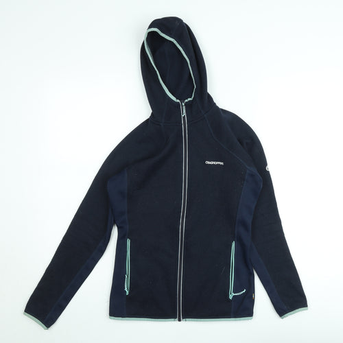 Craghoppers Boys Blue Hooded Full Zip Fleece Jacket UK 8 Years