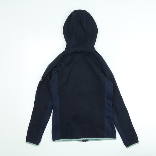 Craghoppers Boys Blue Hooded Full Zip Fleece Jacket UK 8 Years