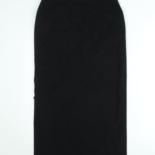 Annette Görtz Womens Black Midi Pencil Skirt Size 10 Wool Blend