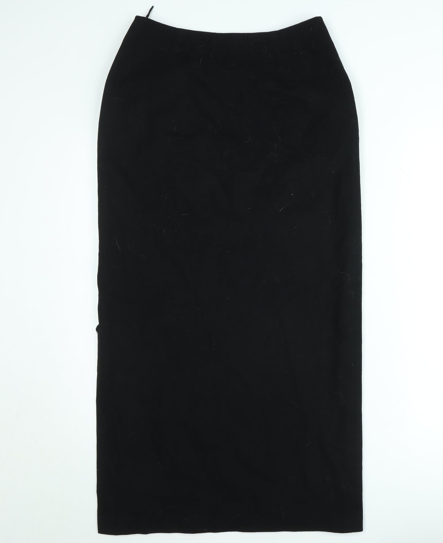 Annette Görtz Womens Black Midi Pencil Skirt Size 10 Wool Blend