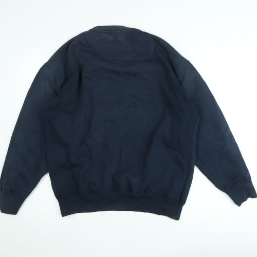 Gola Men’s Blue Pullover Fleece Sweatshirt L Crew Neck Vintage