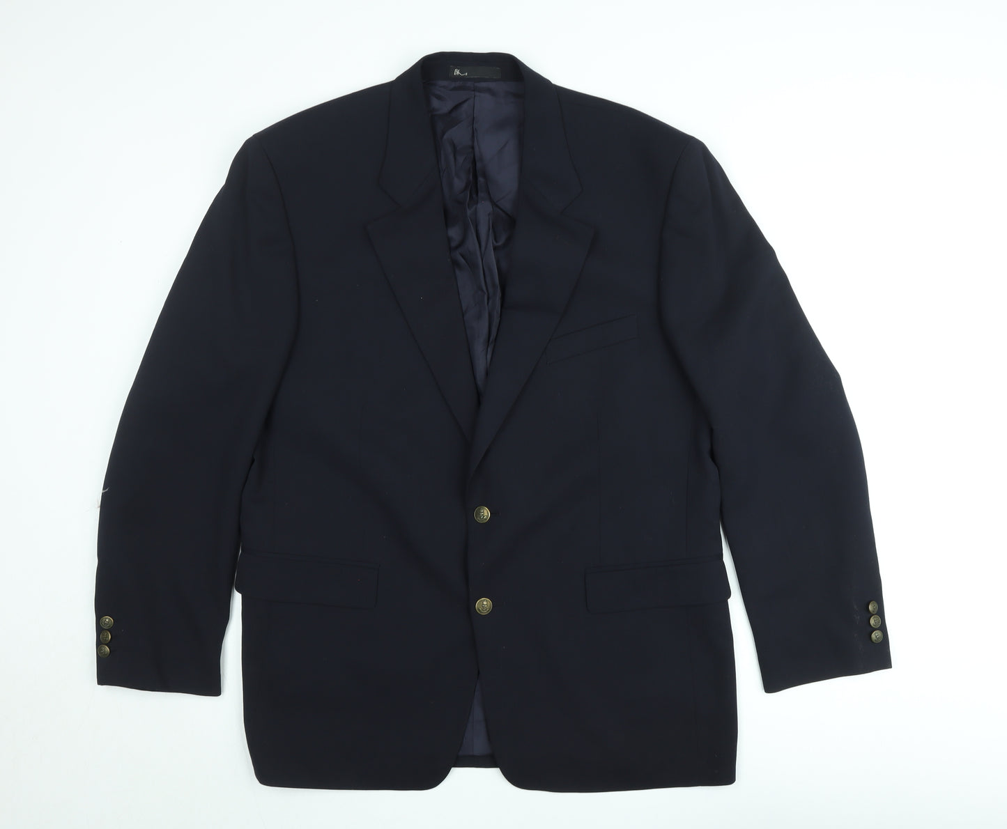 BHS Men's Navy Blue 42in Regular Fit Blazer Jacket