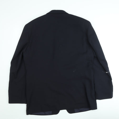 BHS Men's Navy Blue 42in Regular Fit Blazer Jacket