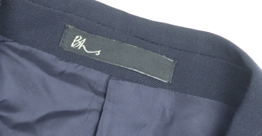 BHS Men's Navy Blue 42in Regular Fit Blazer Jacket