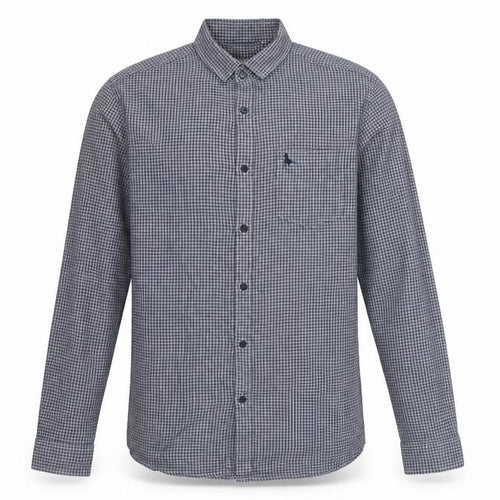 Jack Wills Men's Blue Check Classic Cotton Long Sleeve Button-Up Shirt Size M