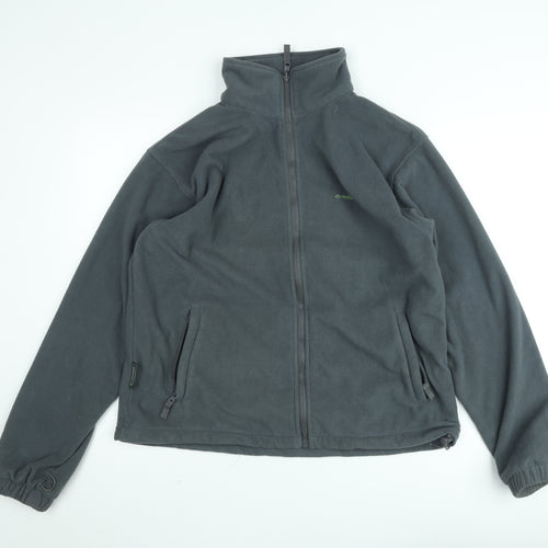 Mountainlife Men’s Grey Fleece Full Zip Outdoor Jacket M