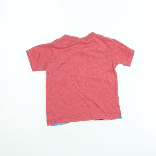 Marvel Boys Red Captain America Graphic T-Shirt 2-3 Years