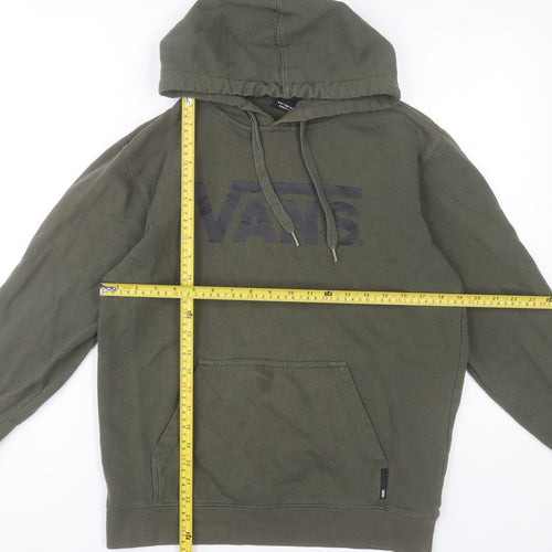 Vans Men’s Green Pullover Hoodie Size S Fleece Skate Logo