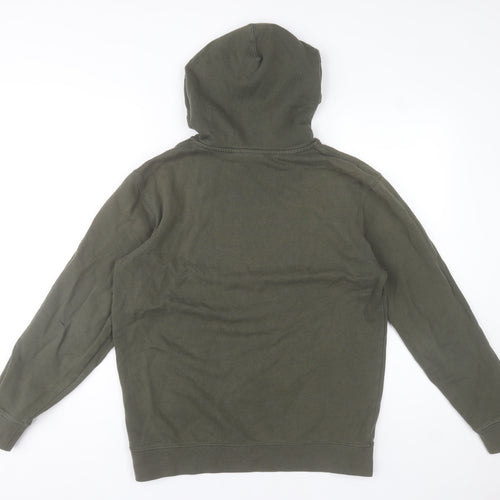 Vans Men’s Green Pullover Hoodie Size S Fleece Skate Logo
