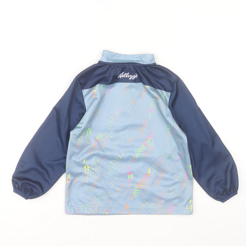 MCSport Boys Blue 7-8 Years Track Jacket Cúl Camps 1/4 Zip Lightweight Activewear