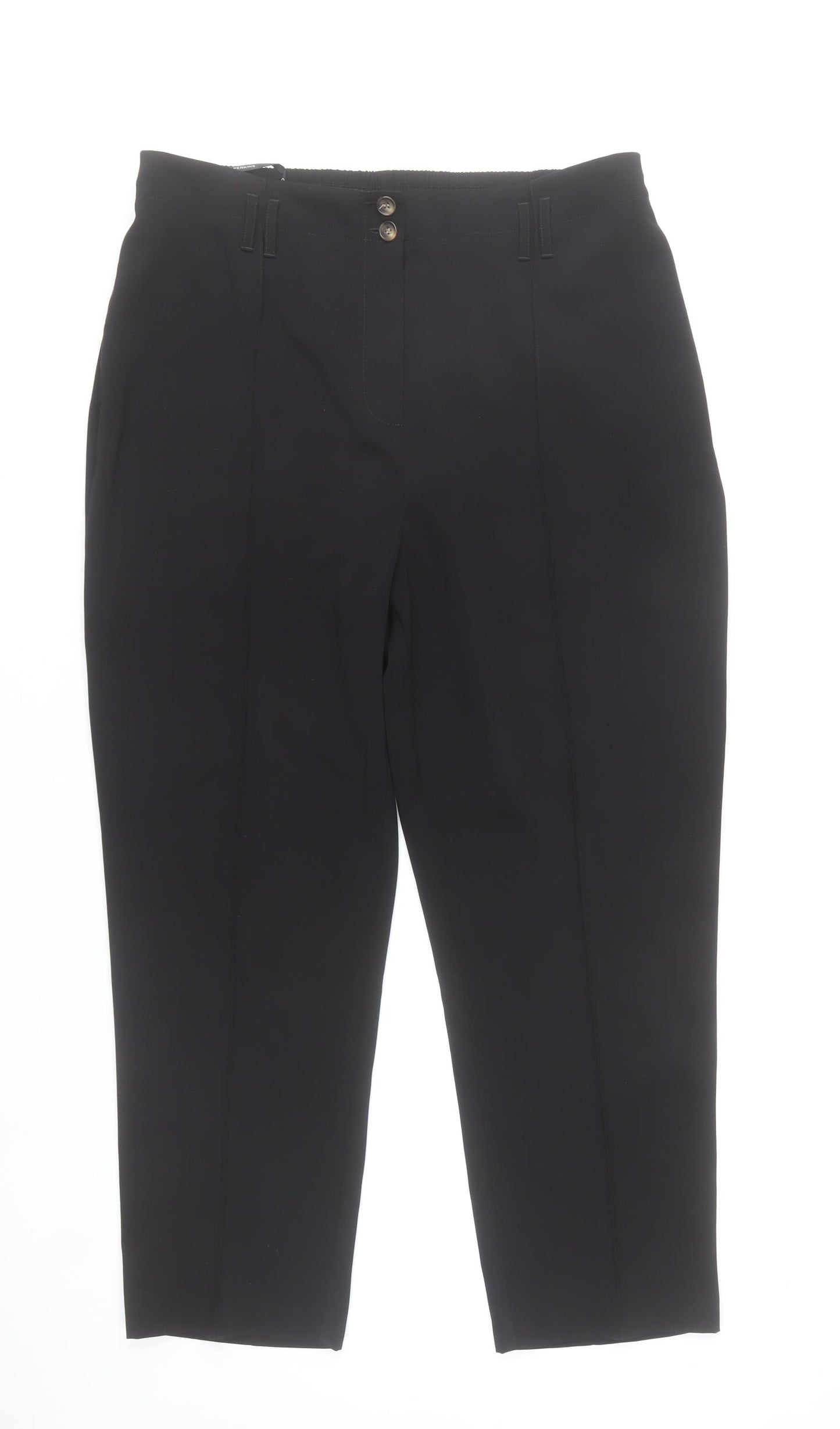 Dorothy Perkins Women’s Black Size 16 Straight Leg Work Trousers