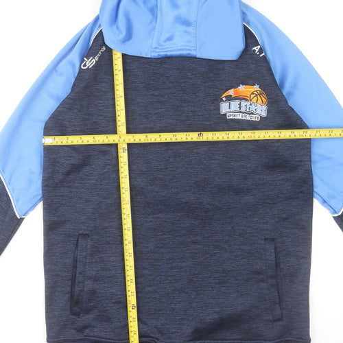 CS Sports Men's Blue Pullover Hoodie L Basketball Club Sweatshirt