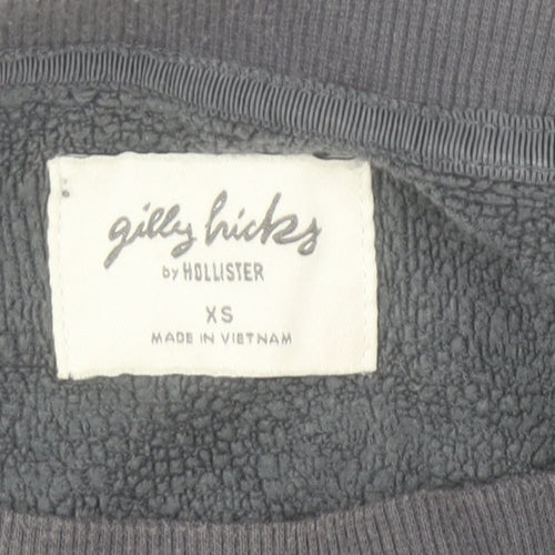 Gilly Hicks by Hollister Women’s Grey Pullover Sweatshirt XS Relaxed Fit