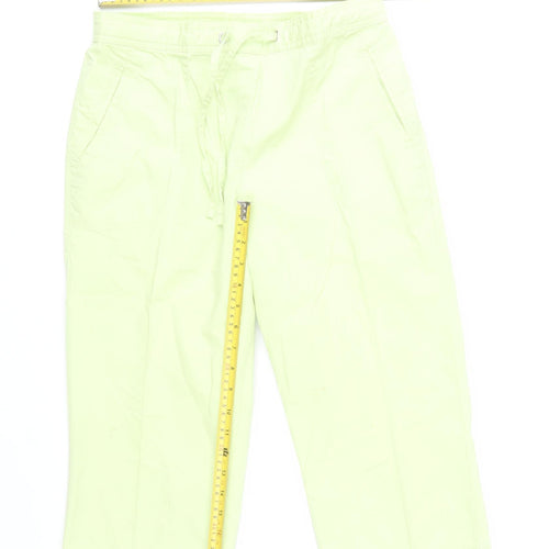 Marks and Spencer Women’s Green Cotton Capri Trousers Size 12