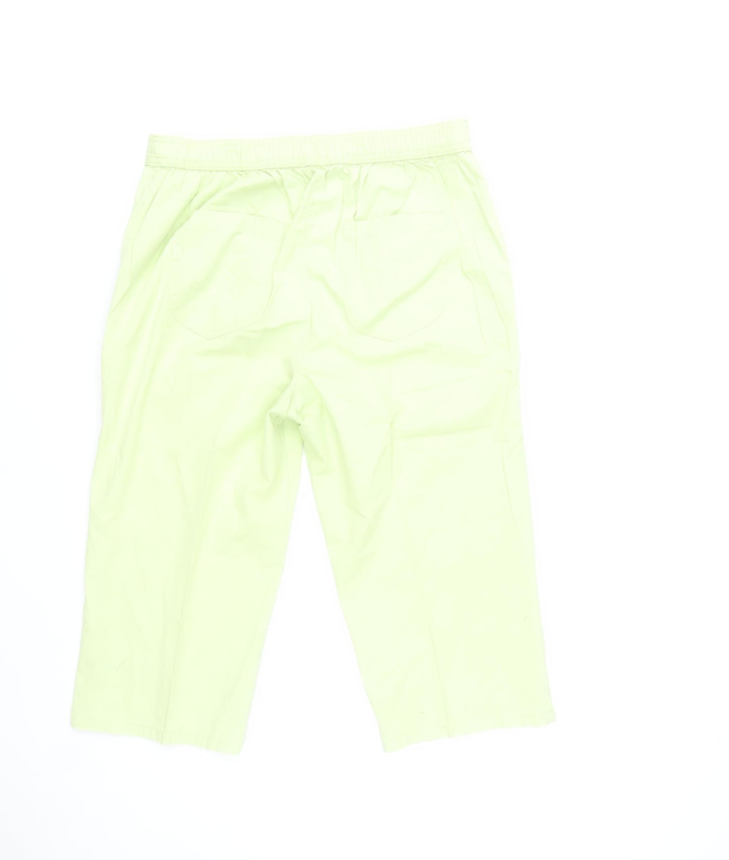 Marks and Spencer Women’s Green Cotton Capri Trousers Size 12