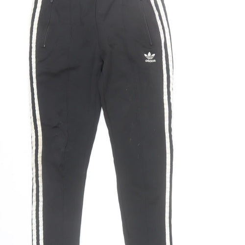 Adidas Women Black XS Jogger Trousers Primeblue Slim Fit