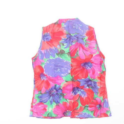 Marks and Spencer Women's Multicoloured Floral Sleeveless Blouse Size 12