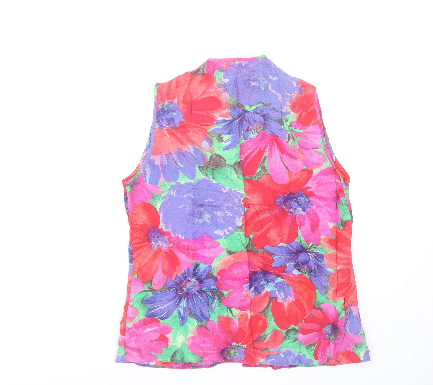Marks and Spencer Women's Multicoloured Floral Sleeveless Blouse Size 12