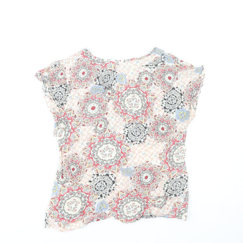 s.Oliver Women's Multicoloured Size 12 Bohemian Paisley Viscose Tunic Blouse