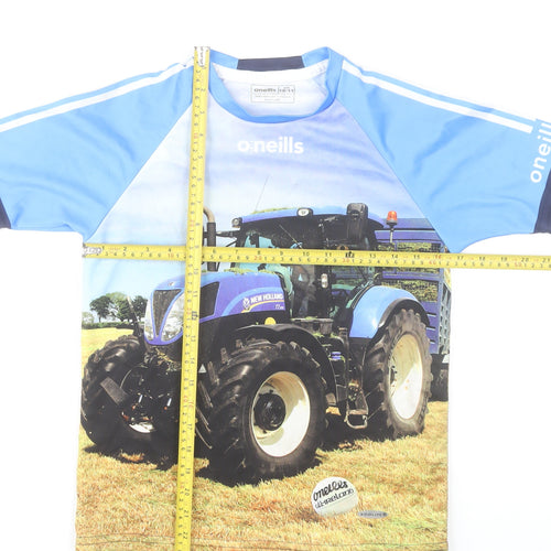 O'Neills Boys Blue Tractor Graphic Jersey T-Shirt 10-11 Years