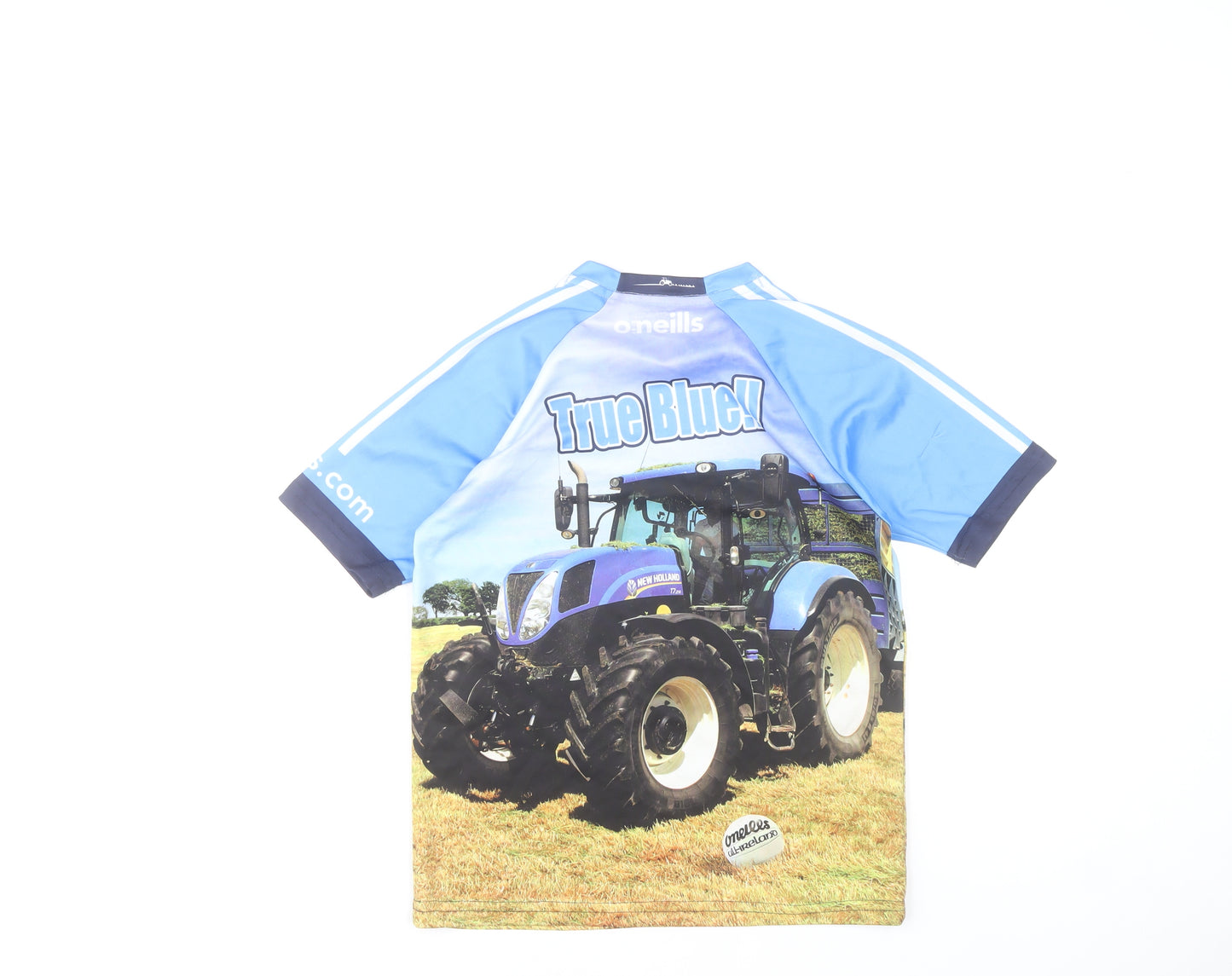 O'Neills Boys Blue Tractor Graphic Jersey T-Shirt 10-11 Years