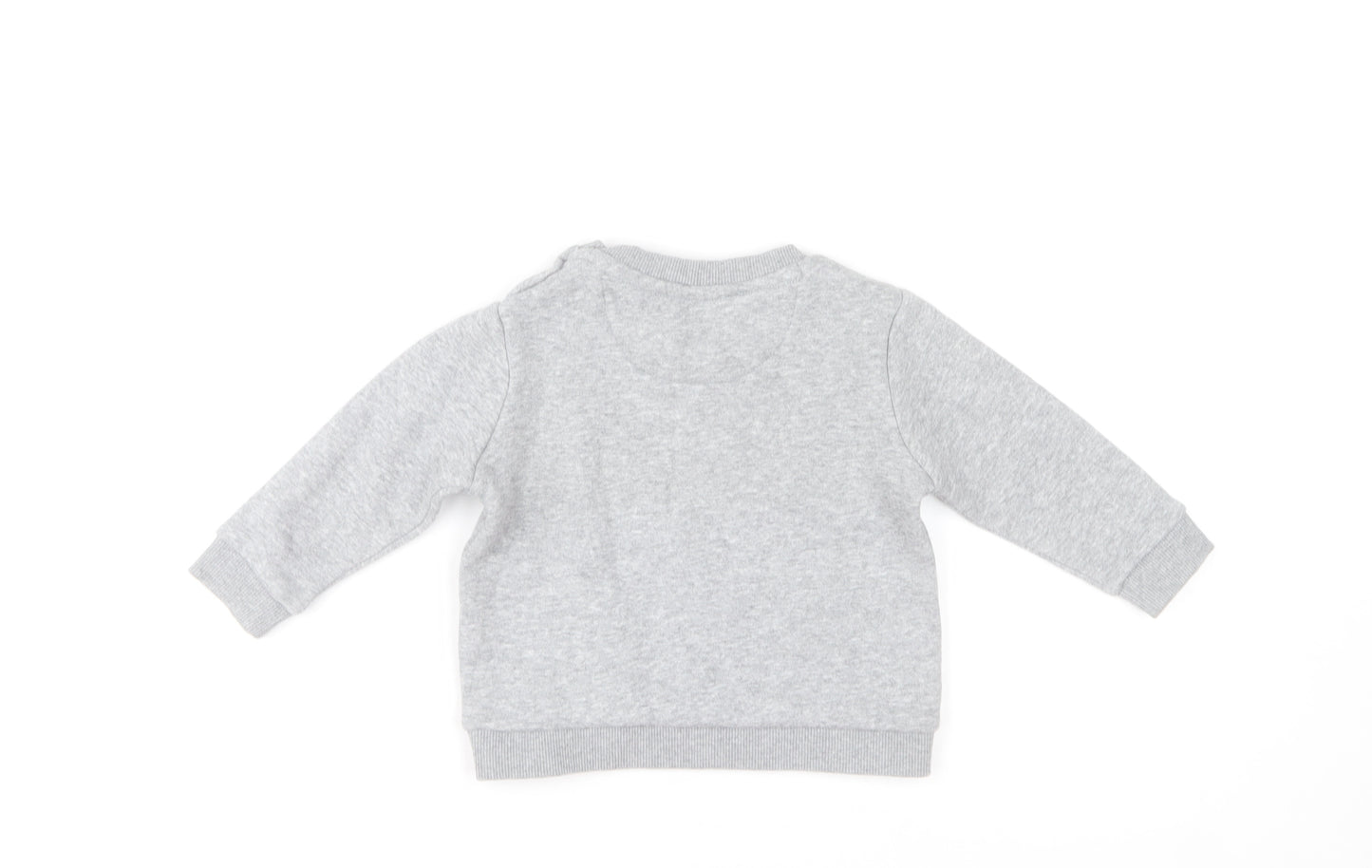 Firetrap Unisex Baby Grey 18-24 Months Long Sleeve Pullover Sweatshirt