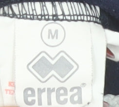 Errea Men's Navy Blue Athletic Shorts Size M Quick Dry Polyester