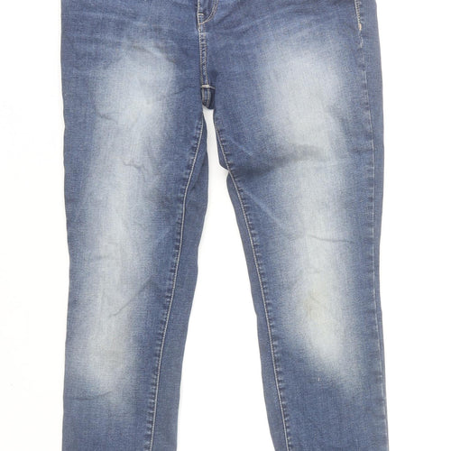 Esprit Women Blue Skinny Jeans Size 28 Slim Fit Denim Mid Rise