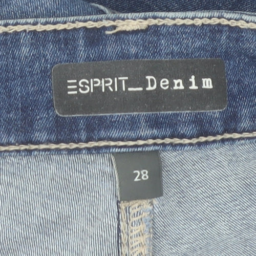 Esprit Women Blue Skinny Jeans Size 28 Slim Fit Denim Mid Rise