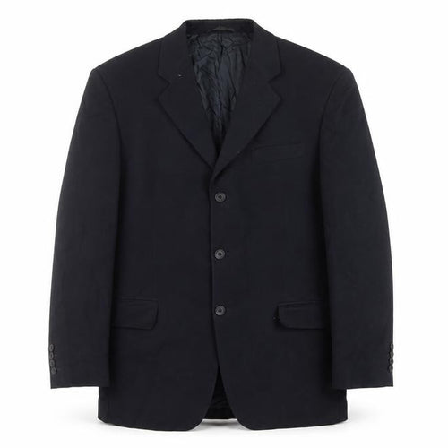 Remus Uomo Men's Blue 40R Wool Blend Single Breasted Blazer