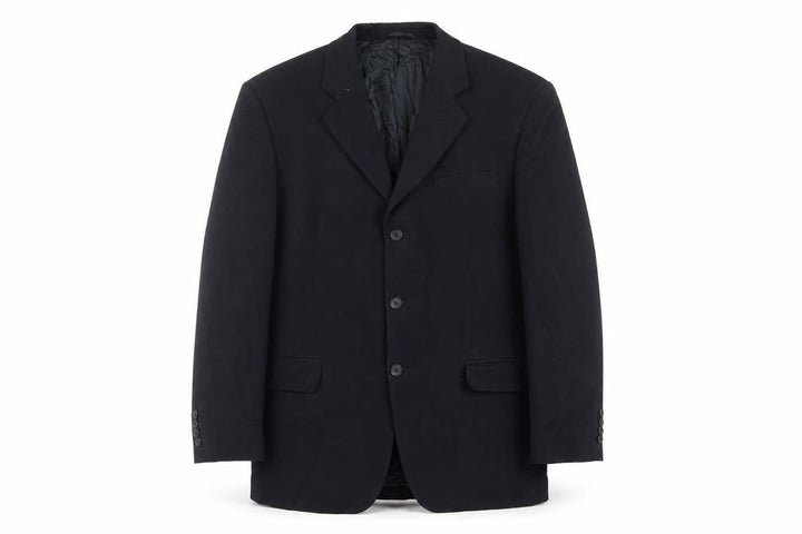 Remus Uomo Men's Blue 40R Wool Blend Single Breasted Blazer
