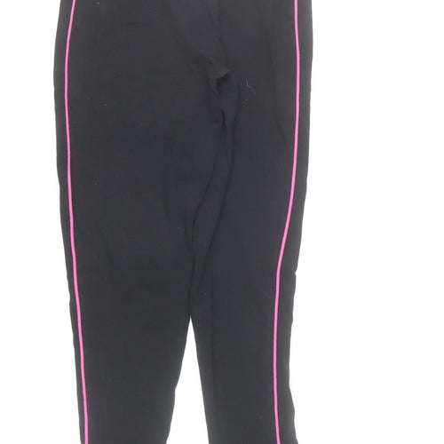 Diesel Womens Black XS Leggings with Pink Side Stripe