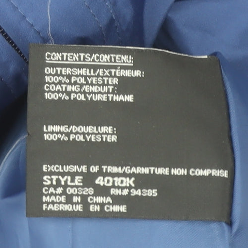 Apropos Womens Blue Hooded Parka Jacket XL Polyester Zip Pockets