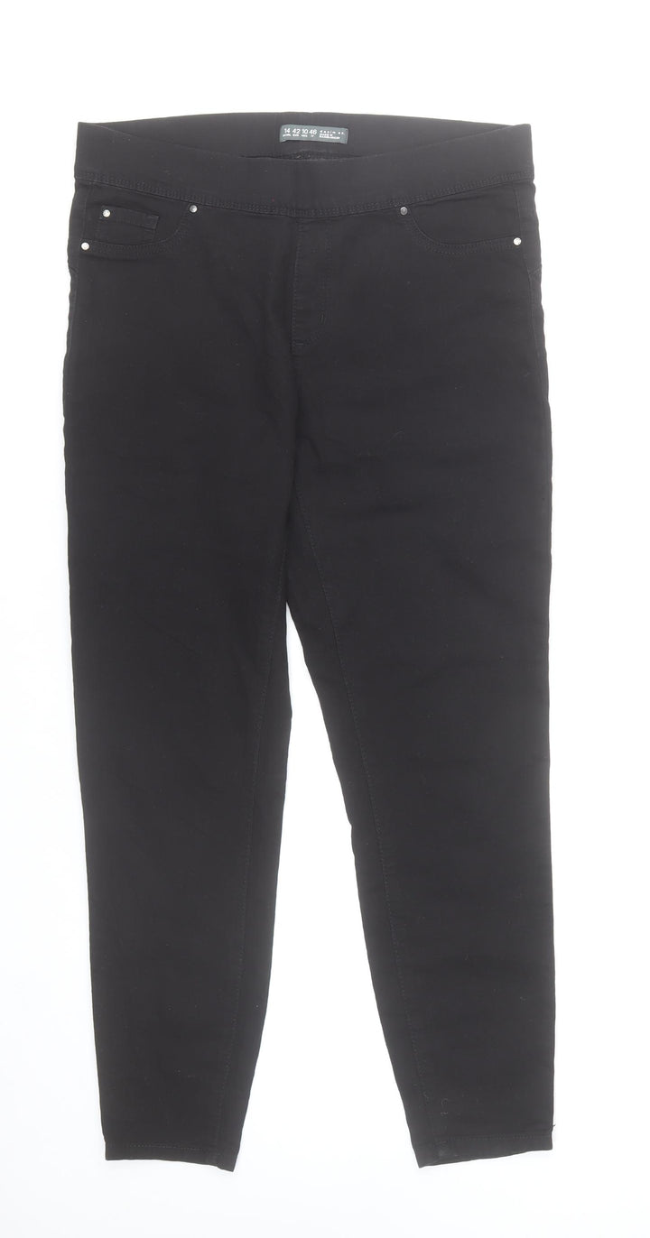 Denim Co. Womens Black Skinny Jeans Size 14 Stretch Denim