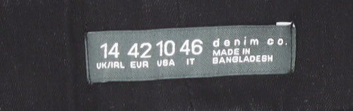 Denim Co. Womens Black Skinny Jeans Size 14 Stretch Denim