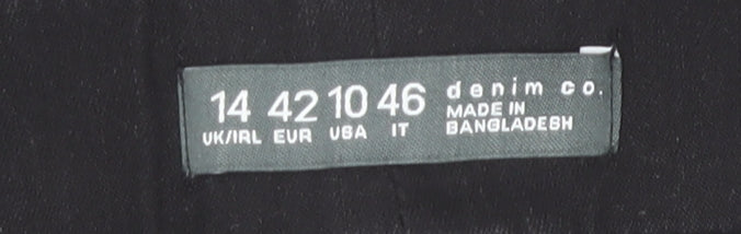 Denim Co. Womens Black Skinny Jeans Size 14 Stretch Denim